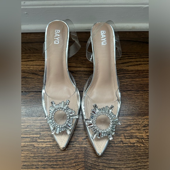 BAYQ, Clear Heels with Sparkle - Picture 5 of 8